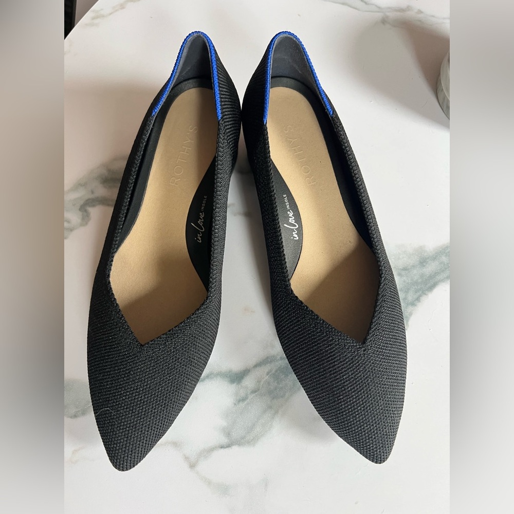 Rothy's Black Pointed ‘The High Point’ Heels